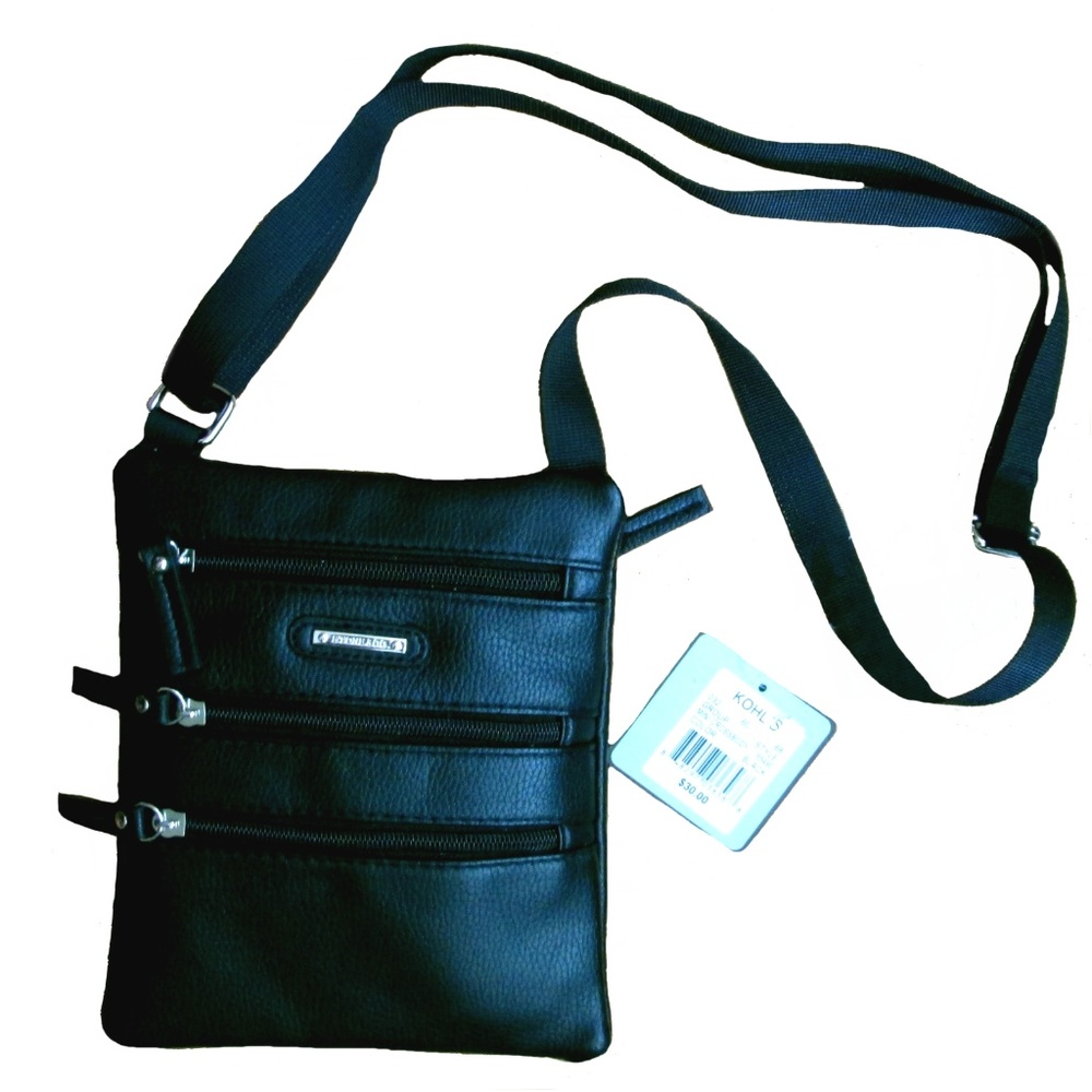 Stone & Co Black Leather Small Crossbody Bag ~ NWT